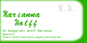 marianna wolff business card
